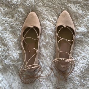 Michael Kors Baby Pink Espadrilles w/ Ankle Straps